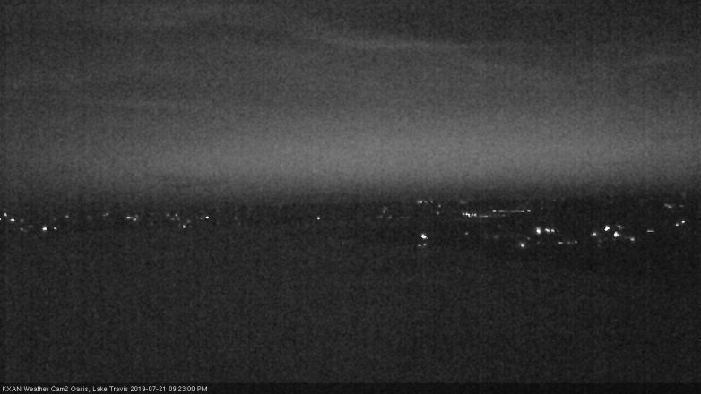 Lake Travis webcam, July 21, 2019 8:25 PM CT