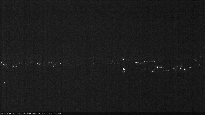 Lake Travis webcam, July 21, 2019 8:45 PM CT