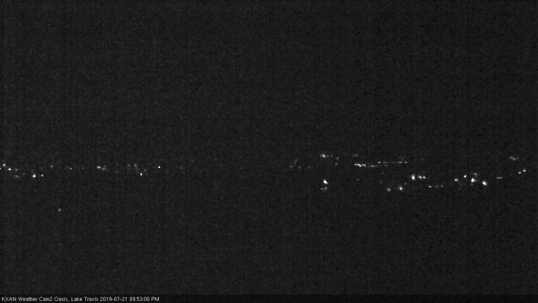 Lake Travis webcam, July 21, 2019 8:55 PM CT