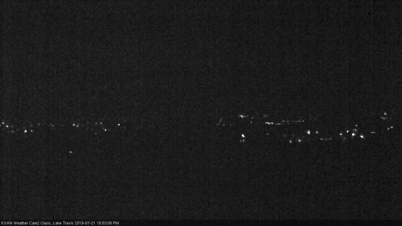 Lake Travis webcam, July 21, 2019 9:05 PM CT