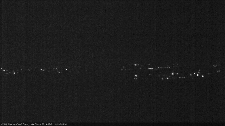 Lake Travis webcam, July 21, 2019 9:15 PM CT
