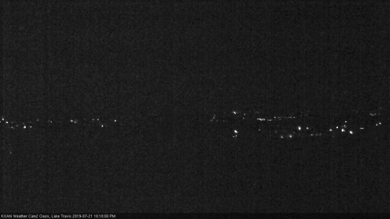 Lake Travis webcam, July 21, 2019 9:20 PM CT