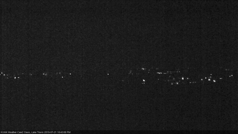 Lake Travis webcam, July 21, 2019 9:45 PM CT