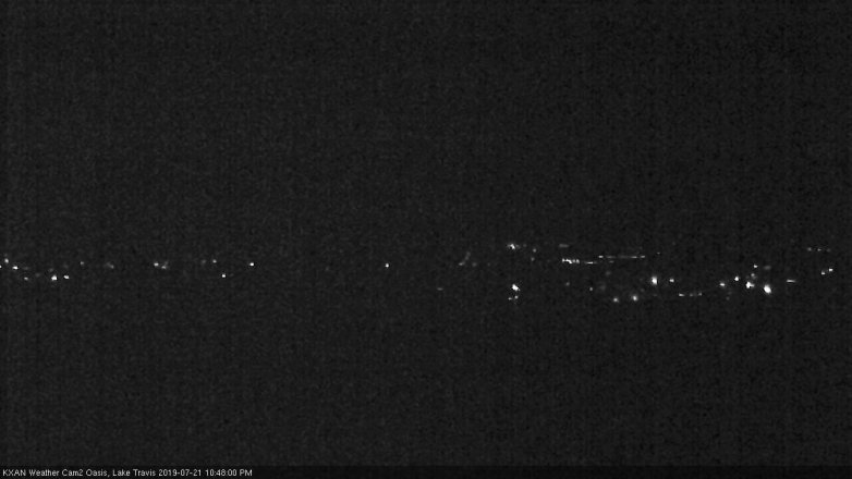 Lake Travis webcam, July 21, 2019 9:50 PM CT
