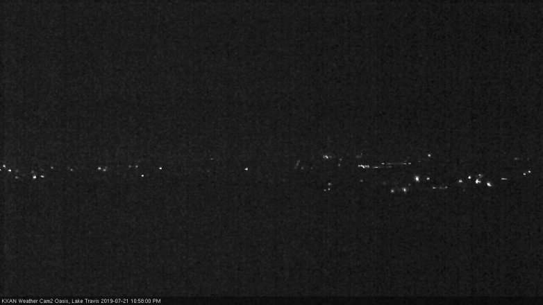 Lake Travis webcam, July 21, 2019 10:00 PM CT