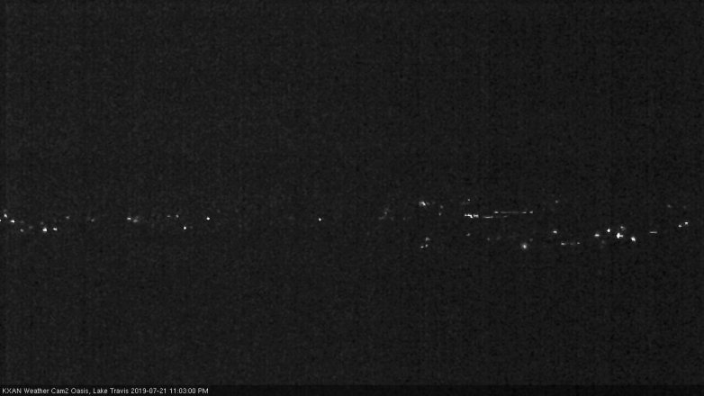 Lake Travis webcam, July 21, 2019 10:05 PM CT