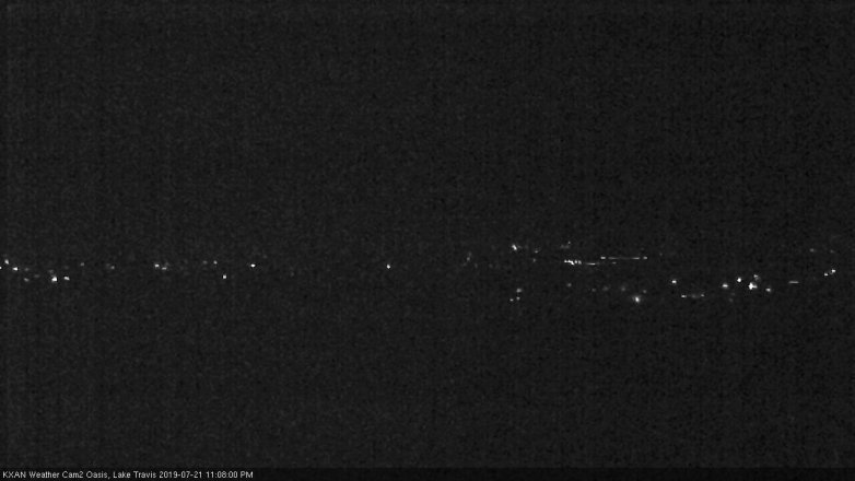 Lake Travis webcam, July 21, 2019 10:10 PM CT