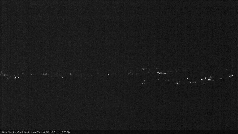 Lake Travis webcam, July 21, 2019 10:15 PM CT