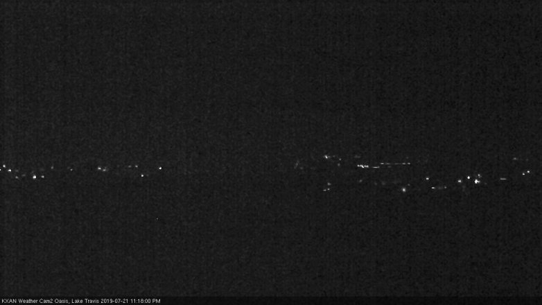 Lake Travis webcam, July 21, 2019 10:20 PM CT