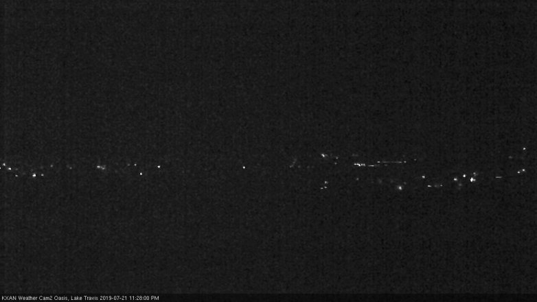 Lake Travis webcam, July 21, 2019 10:30 PM CT