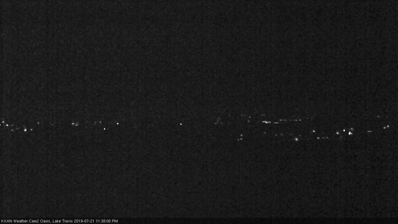 Lake Travis webcam, July 21, 2019 10:40 PM CT