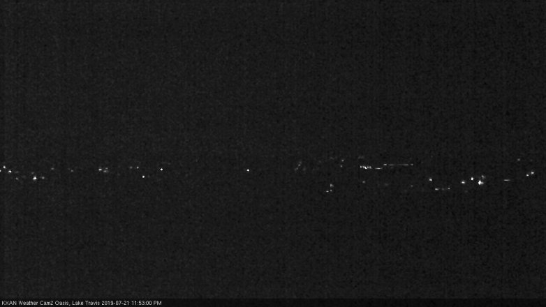 Lake Travis webcam, July 21, 2019 10:55 PM CT