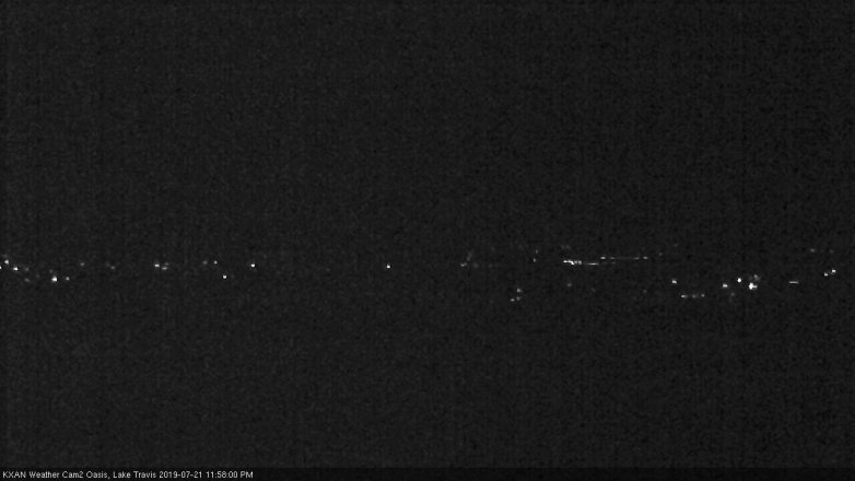 Lake Travis webcam, July 21, 2019 11:00 PM CT
