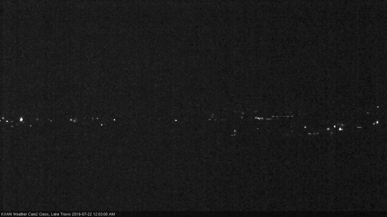 Lake Travis webcam, July 21, 2019 11:05 PM CT