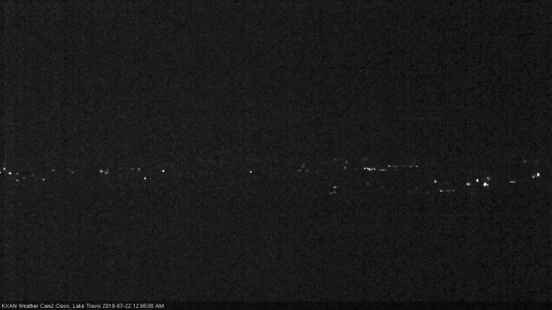 Lake Travis webcam, July 21, 2019 11:10 PM CT