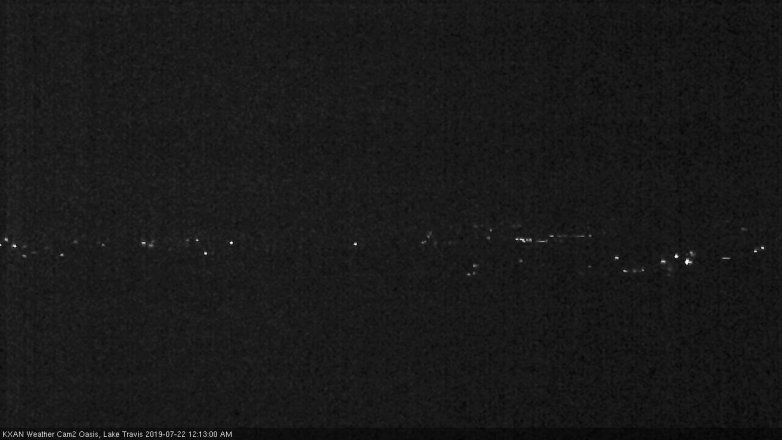 Lake Travis webcam, July 21, 2019 11:15 PM CT