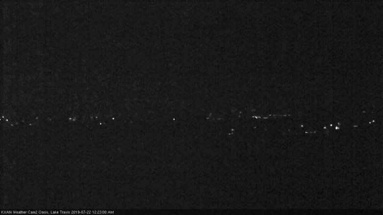 Lake Travis webcam, July 21, 2019 11:25 PM CT