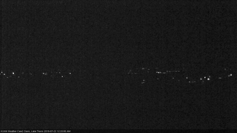 Lake Travis webcam, July 21, 2019 11:35 PM CT