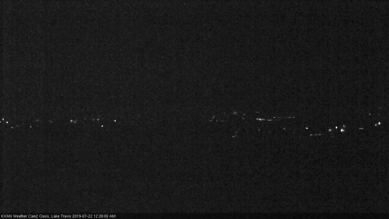 Lake Travis webcam, July 21, 2019 11:40 PM CT