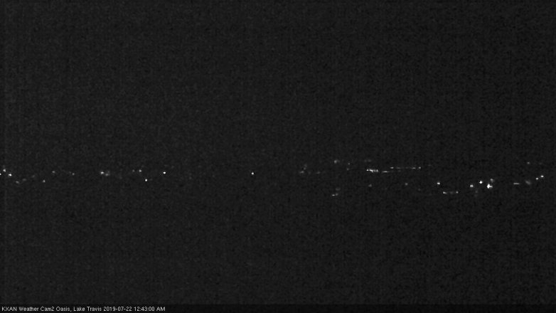 Lake Travis webcam, July 21, 2019 11:45 PM CT