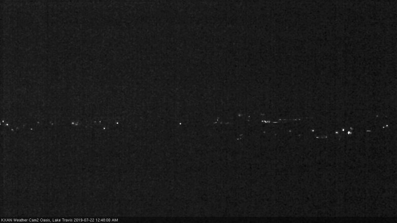 Lake Travis webcam, July 21, 2019 11:50 PM CT