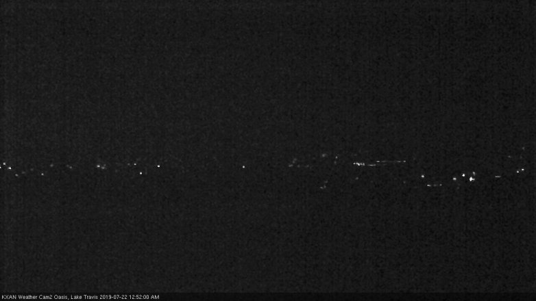 Lake Travis webcam, July 21, 2019 11:55 PM CT