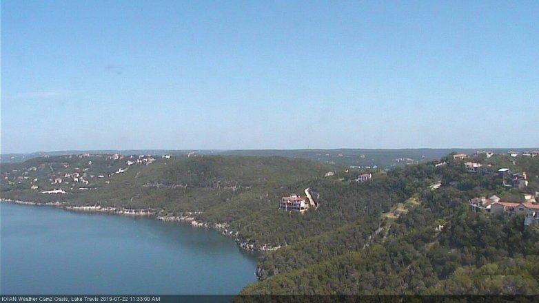 Lake Travis webcam, July 22, 2019 10:35 AM CT