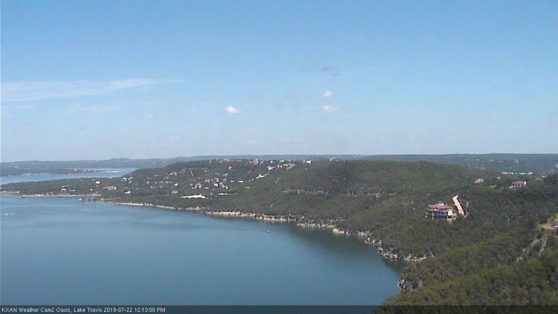 Lake Travis webcam, July 22, 2019 11:15 AM CT