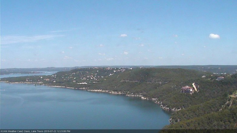 Lake Travis webcam, July 22, 2019 11:25 AM CT