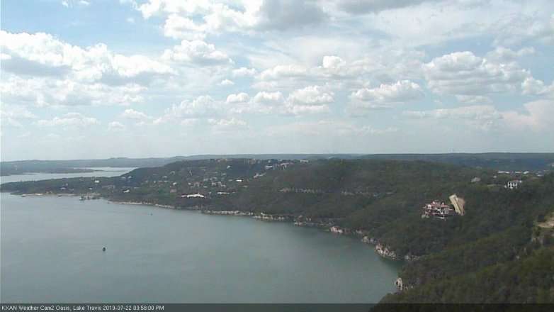 Lake Travis webcam, July 22, 2019 3:00 PM CT