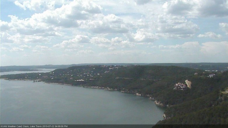 Lake Travis webcam, July 22, 2019 3:10 PM CT
