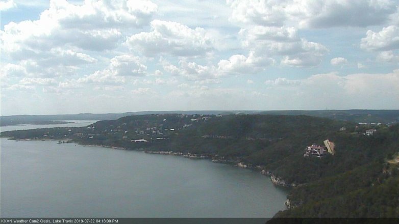 Lake Travis webcam, July 22, 2019 3:15 PM CT