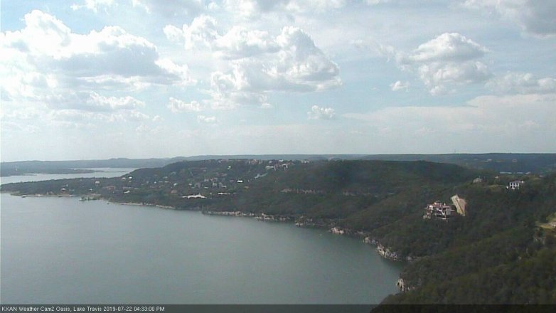 Lake Travis webcam, July 22, 2019 3:35 PM CT