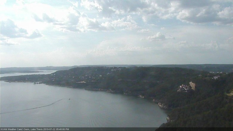 Lake Travis webcam, July 22, 2019 4:50 PM CT