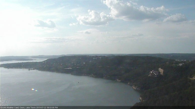 Lake Travis webcam, July 22, 2019 5:05 PM CT