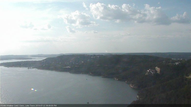 Lake Travis webcam, July 22, 2019 5:10 PM CT