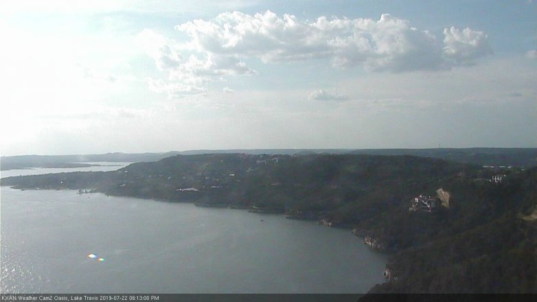 Lake Travis webcam, July 22, 2019 5:15 PM CT