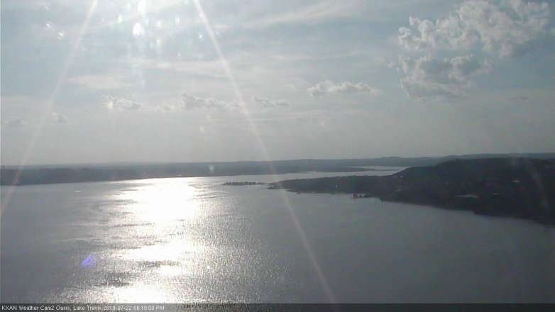 Lake Travis webcam, July 22, 2019 5:20 PM CT