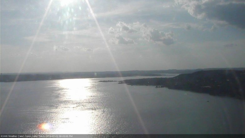 Lake Travis webcam, July 22, 2019 5:30 PM CT