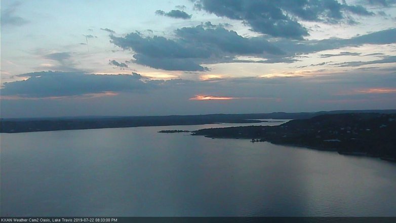Lake Travis webcam, July 22, 2019 7:35 PM CT