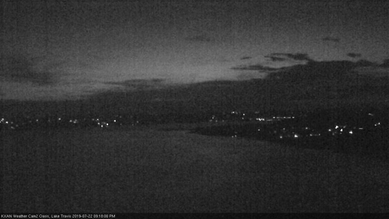 Lake Travis webcam, July 22, 2019 8:20 PM CT