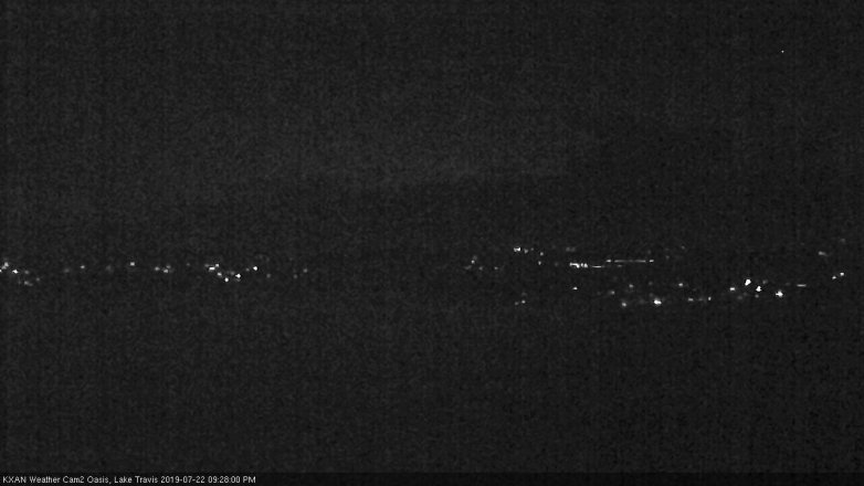 Lake Travis webcam, July 22, 2019 8:30 PM CT