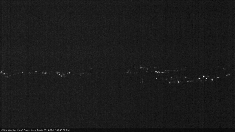 Lake Travis webcam, July 22, 2019 8:45 PM CT