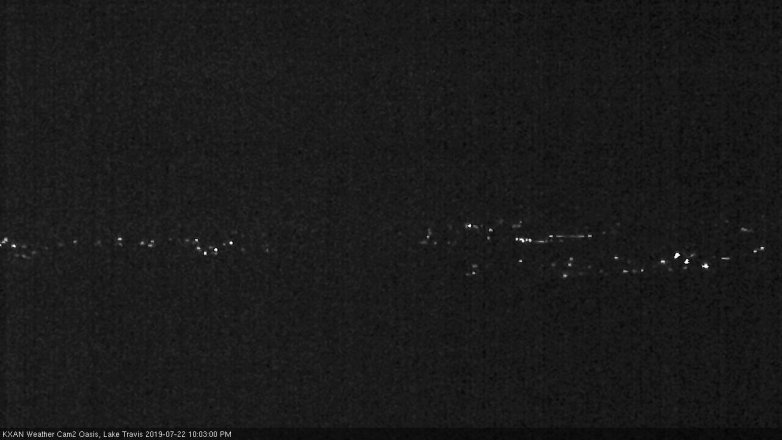Lake Travis webcam, July 22, 2019 9:05 PM CT