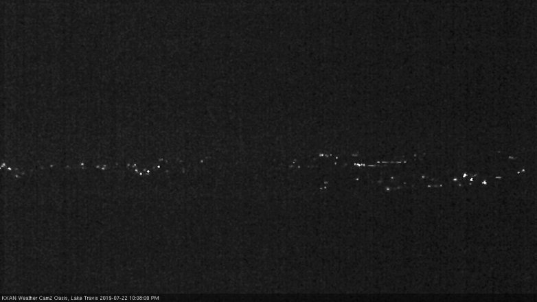 Lake Travis webcam, July 22, 2019 9:10 PM CT