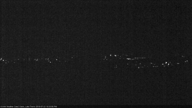 Lake Travis webcam, July 22, 2019 9:35 PM CT