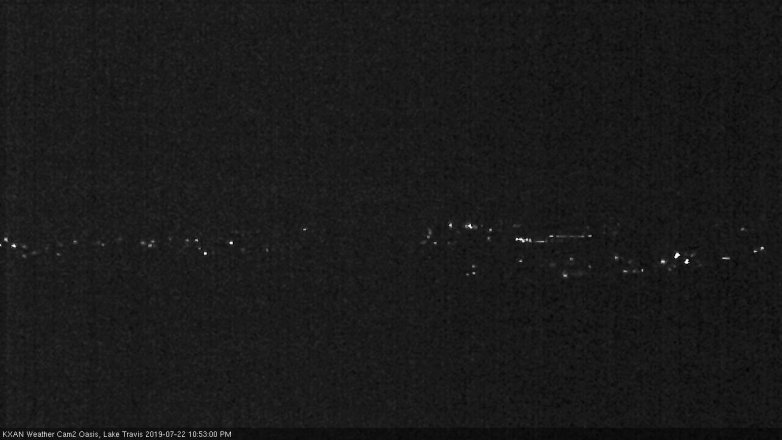Lake Travis webcam, July 22, 2019 9:55 PM CT
