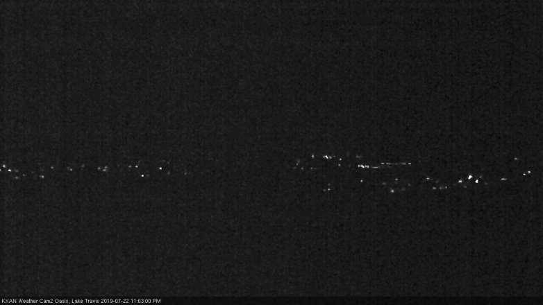 Lake Travis webcam, July 22, 2019 10:05 PM CT