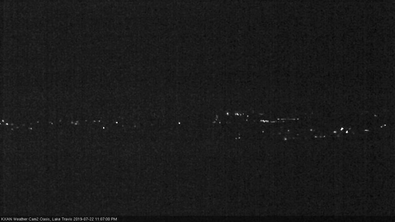 Lake Travis webcam, July 22, 2019 10:10 PM CT