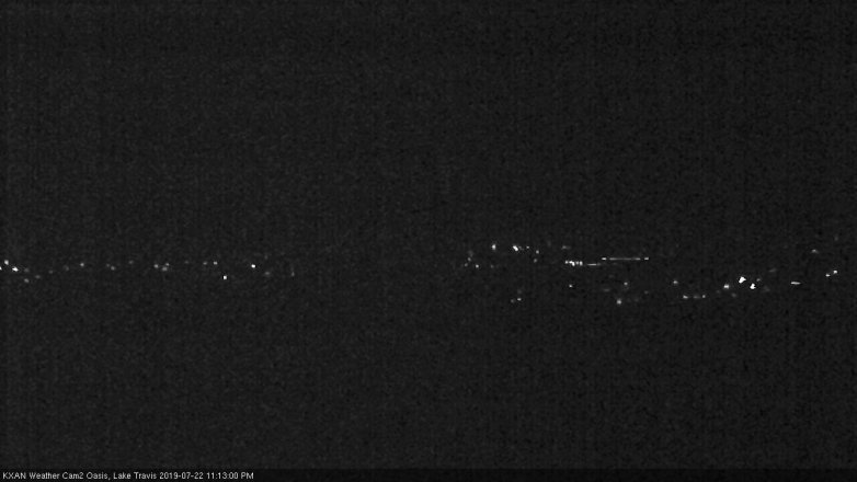Lake Travis webcam, July 22, 2019 10:15 PM CT